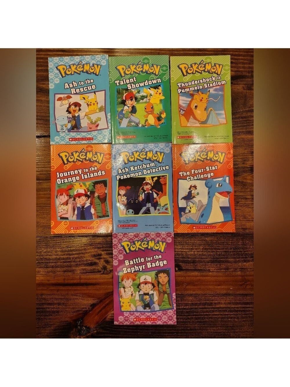 Pokemon Chapter Book Lot - Scholastic Books - 7 Paperback Books
